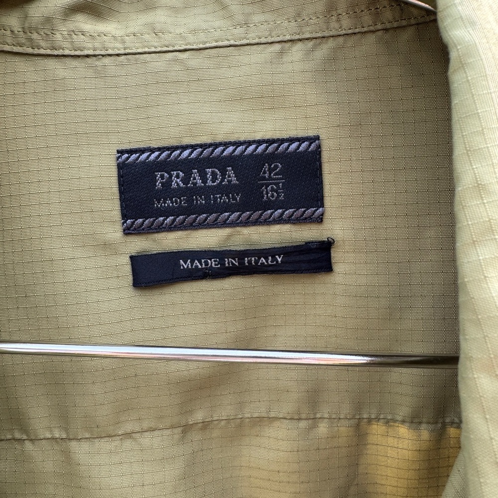 Prada Green Lightweight Shirt Jacket - Picture 2 of 5